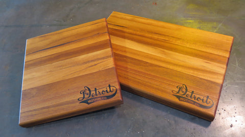 Detroit Motion Co. Handcrafted Cutting Board - Goncalo Alves (Tigerwood)